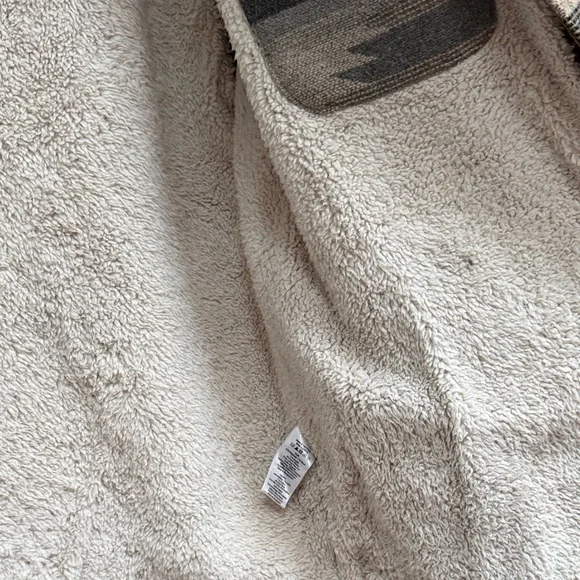 Jachs Gray and Black Patterned Shirt Jacket Sherpa Size XL Shacket - Picture 6 of 7